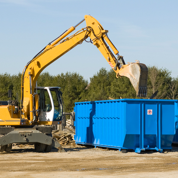 are there any restrictions on where a residential dumpster can be placed in Luckey OH